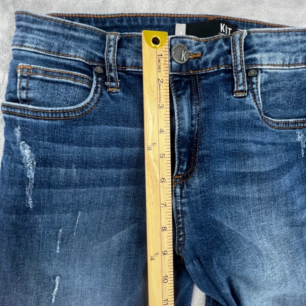 Kut From The Kloth Meghan High Rise Ankle Straight Leg Blue Jeans Size 4